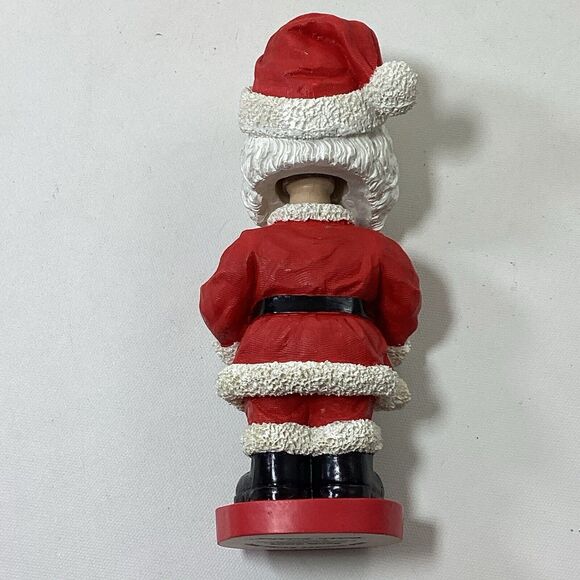 Santa Claus Christmas Bobble Head Doll Figure Bobble Dobbles Handpainted 2002 - Picture 6 of 9